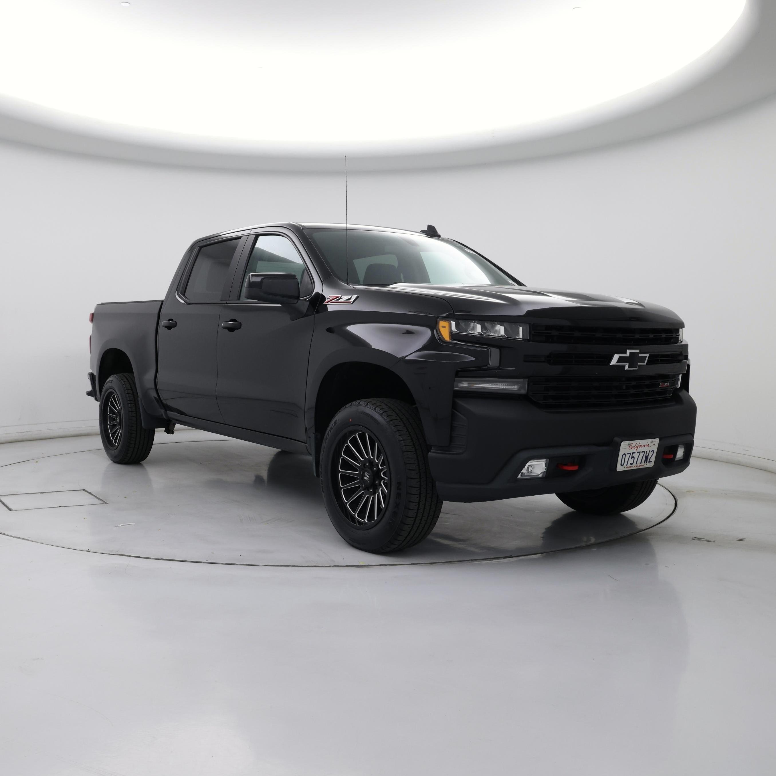 Black 2021 Chevrolet Silverado 1500 Pickup Truck Four-Wheel Drive Automatic