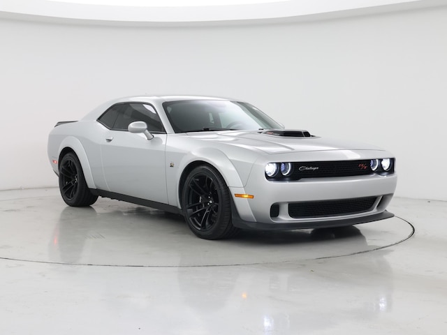 Silver 2022 Dodge Challenger R/T Scat Pack Widebody RWD Coupe Rear-Wheel Drive Manual