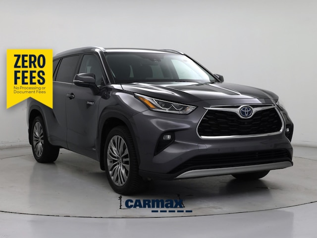 Gray 2021 Toyota Highlander Hybrid Platinum AWD SUV / Crossover All-Wheel Drive Automatic