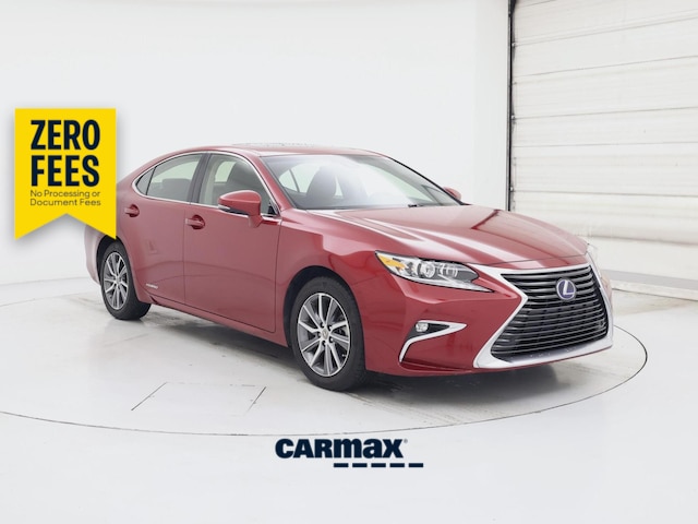 Red 2018 Lexus ES Hybrid Sedan Front-Wheel Drive Automatic