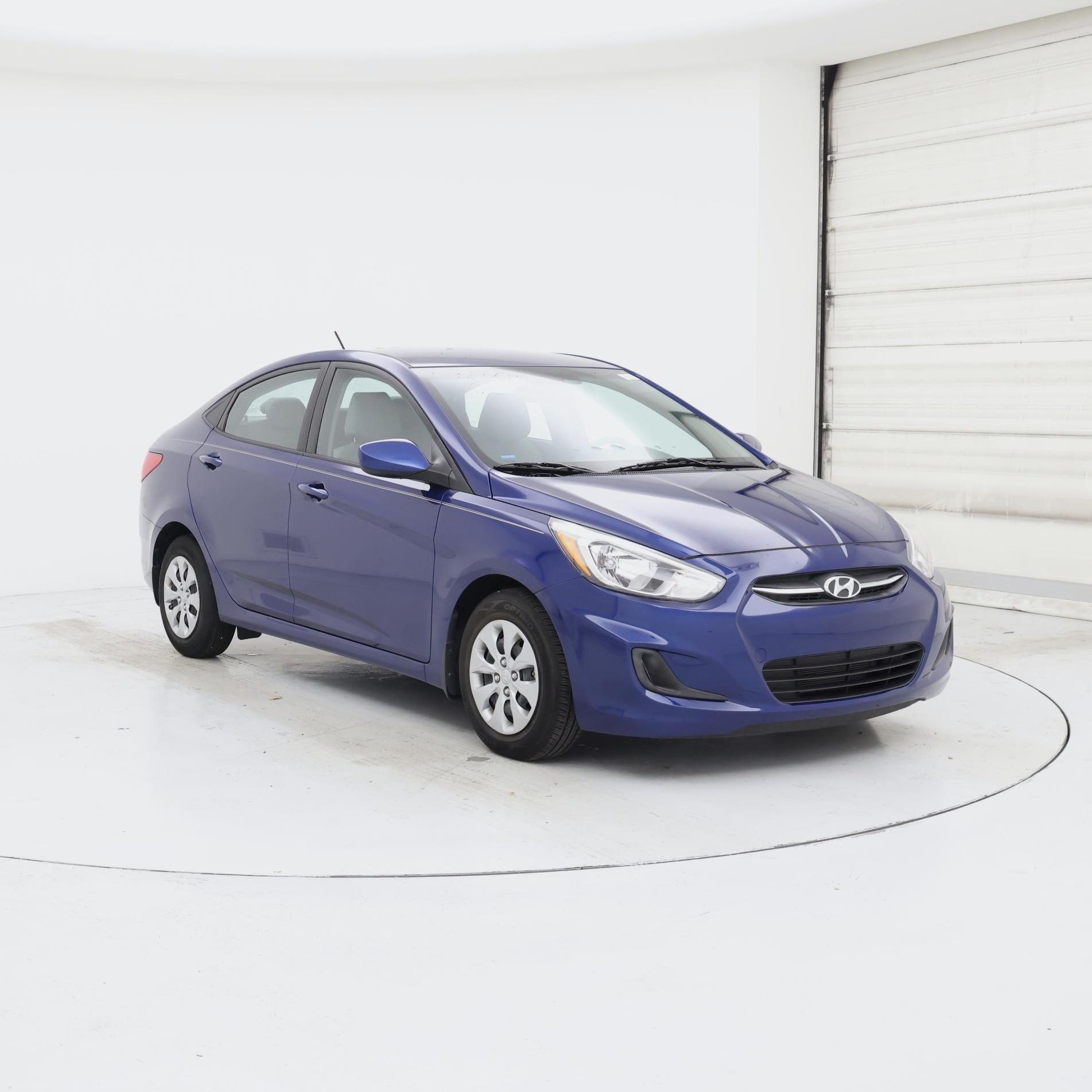 Blue 2017 Hyundai Accent Sedan Front-Wheel Drive Automatic