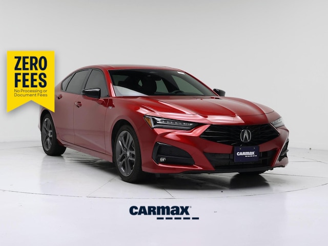 Red 2025 Acura TLX SH-AWD with A-Spec Package Sedan All-Wheel Drive Automatic