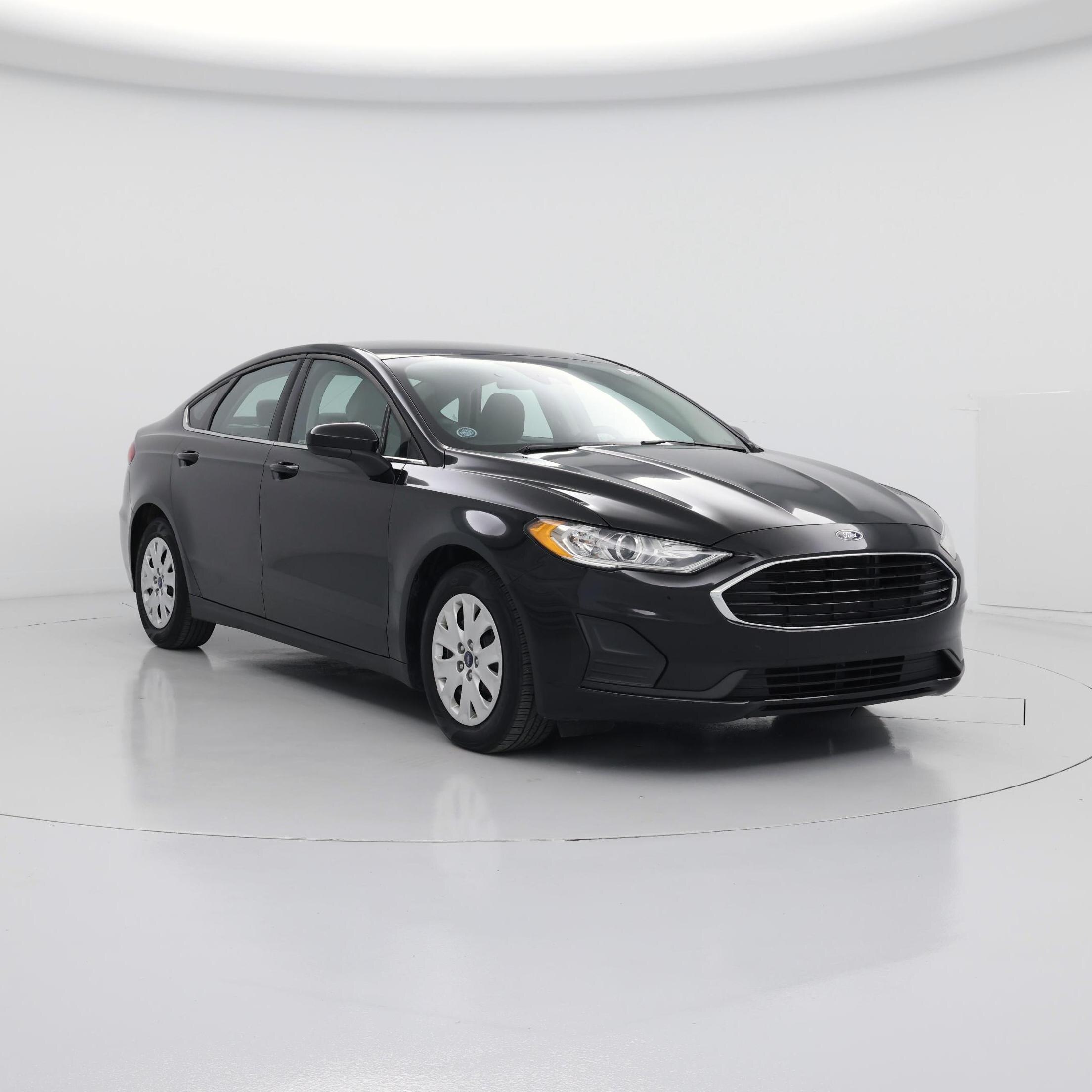 Black 2020 Ford Fusion S FWD Sedan Front-Wheel Drive Automatic