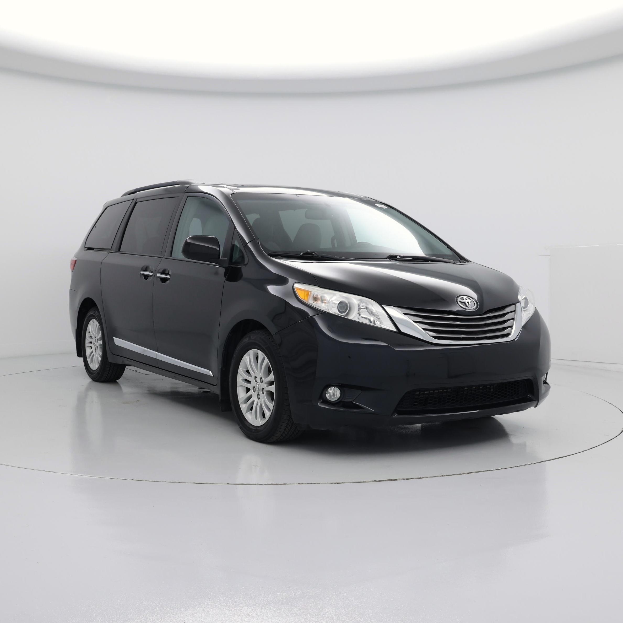 Black 2017 Toyota Sienna Minivan Front-Wheel Drive Automatic