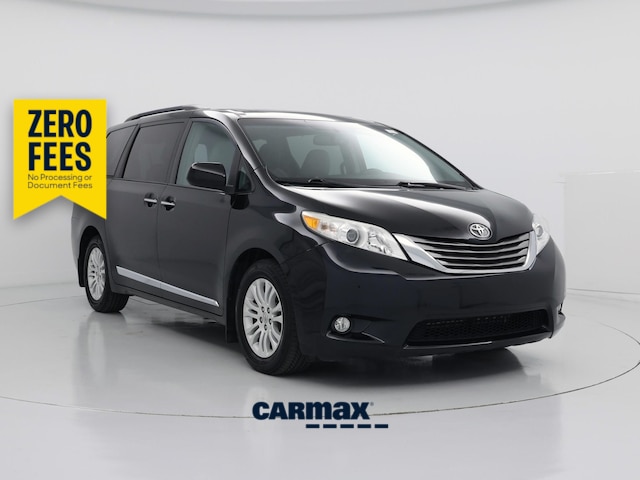 Black 2017 Toyota Sienna Minivan Front-Wheel Drive Automatic