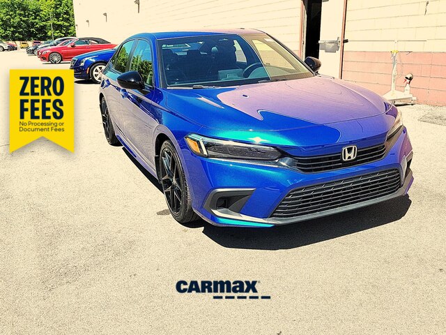 Blue 2022 Honda Civic Sedan Front-Wheel Drive Automatic