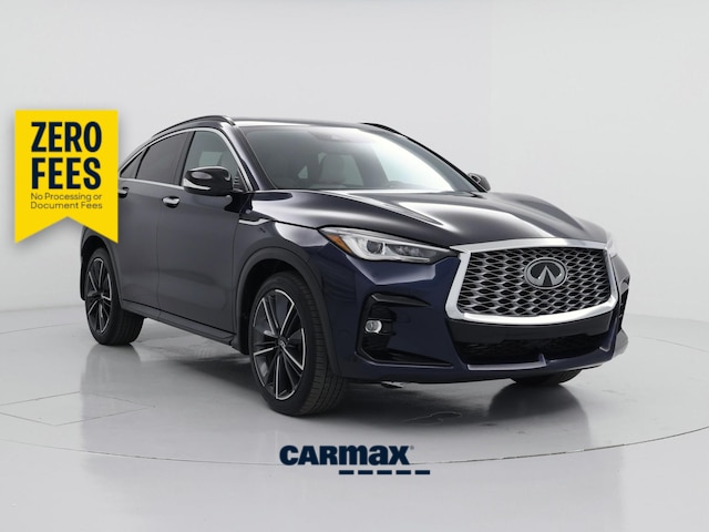 Blue 2023 INFINITI QX55 Luxe AWD SUV / Crossover All-Wheel Drive Automatic