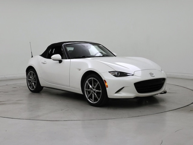 White 2022 Mazda MX-5 Miata Grand Touring RWD Convertible Rear-Wheel Drive Manual