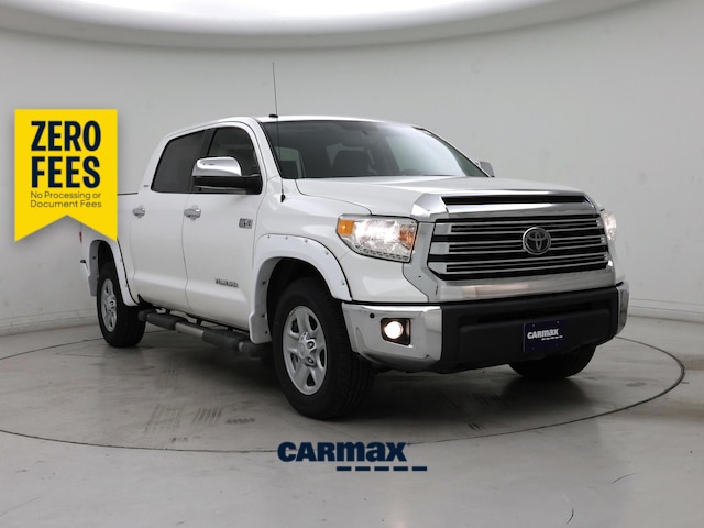 White 2014 Toyota Tundra Pickup Truck Four-Wheel Drive Automatic