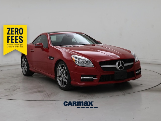 Red 2016 Mercedes-Benz SLK 350 Convertible Rear-Wheel Drive Automatic