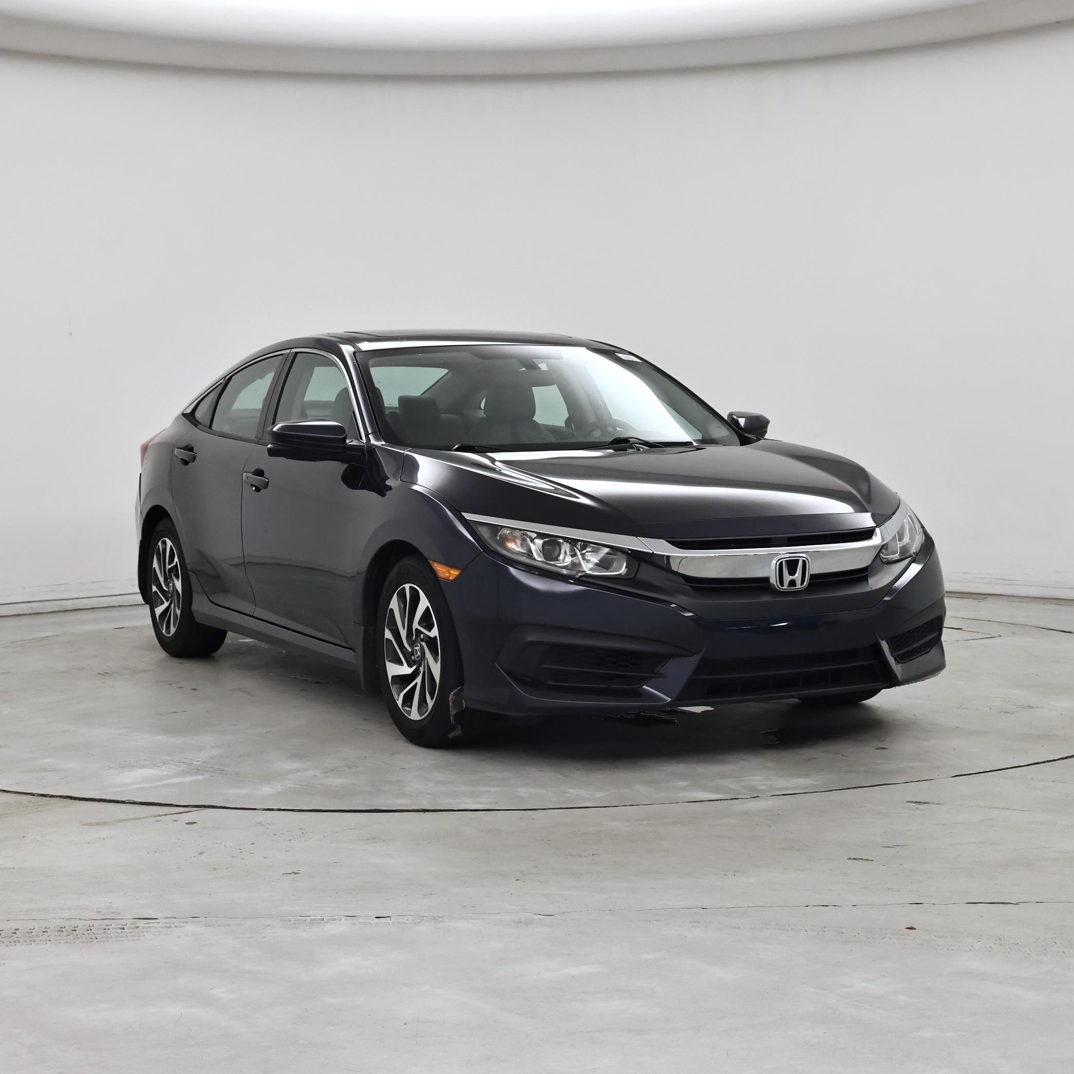 Blue 2016 Honda Civic Sedan Front-Wheel Drive Automatic