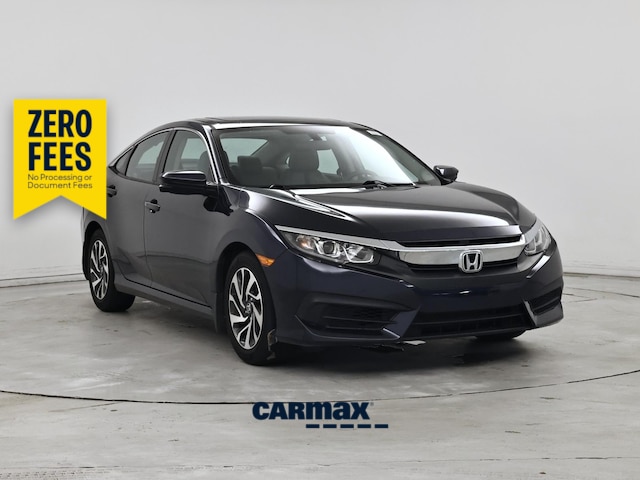 Blue 2016 Honda Civic Sedan Front-Wheel Drive Automatic