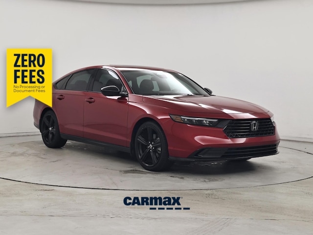 Red 2024 Honda Accord Hybrid Sedan Front-Wheel Drive Automatic