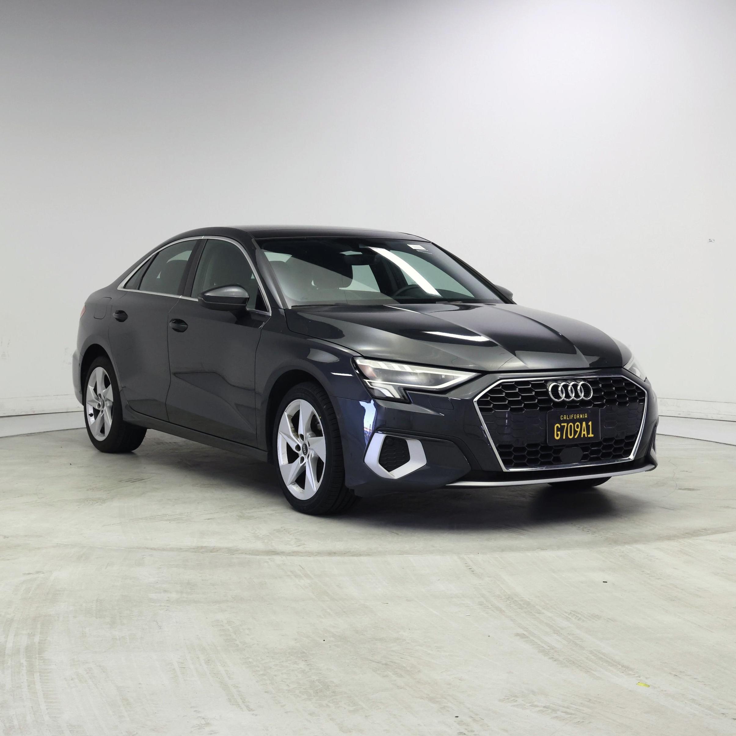 Gray 2023 Audi A3 Sedan Front-Wheel Drive Automatic