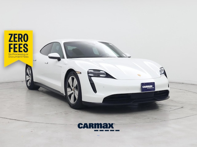 White 2021 Porsche Taycan RWD Sedan Rear-Wheel Drive Automatic