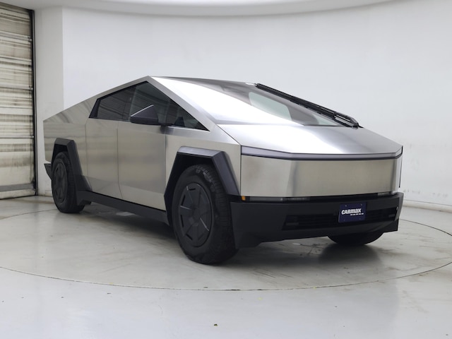 Silver 2025 Tesla Cybertruck Crew Cab AWD Pickup Truck All-Wheel Drive Automatic