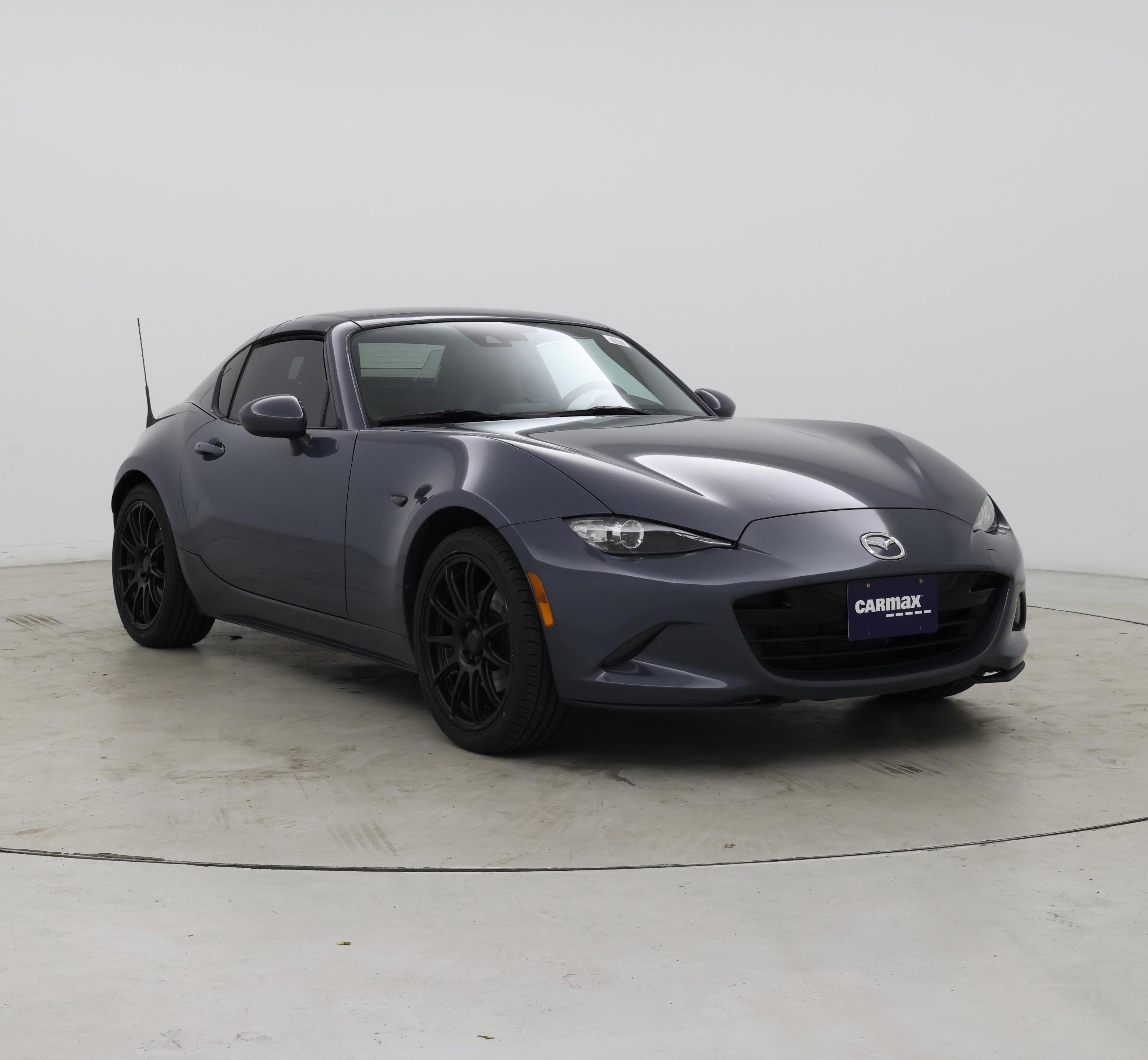 Gray 2021 Mazda MX-5 Miata Convertible Rear-Wheel Drive Manual