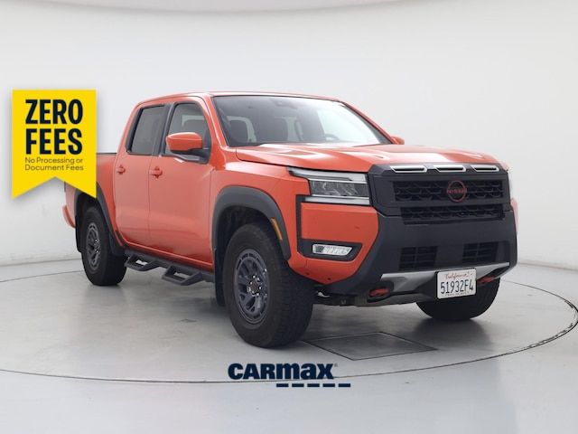 Orange 2025 Nissan Frontier PRO-4X Crew Cab 4WD Pickup Truck Four-Wheel Drive Automatic