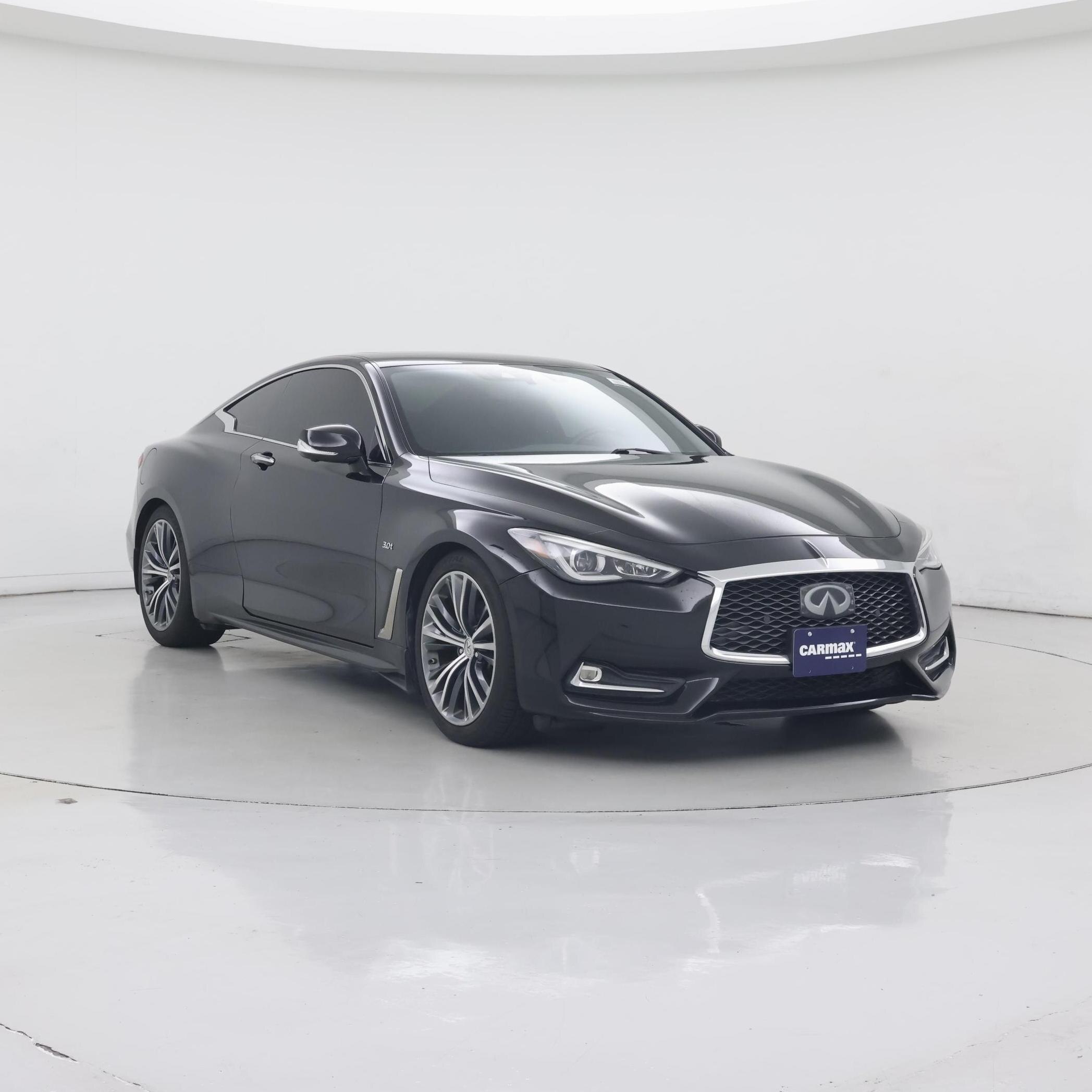 Black 2017 INFINITI Q60 Coupe Rear-Wheel Drive Automatic