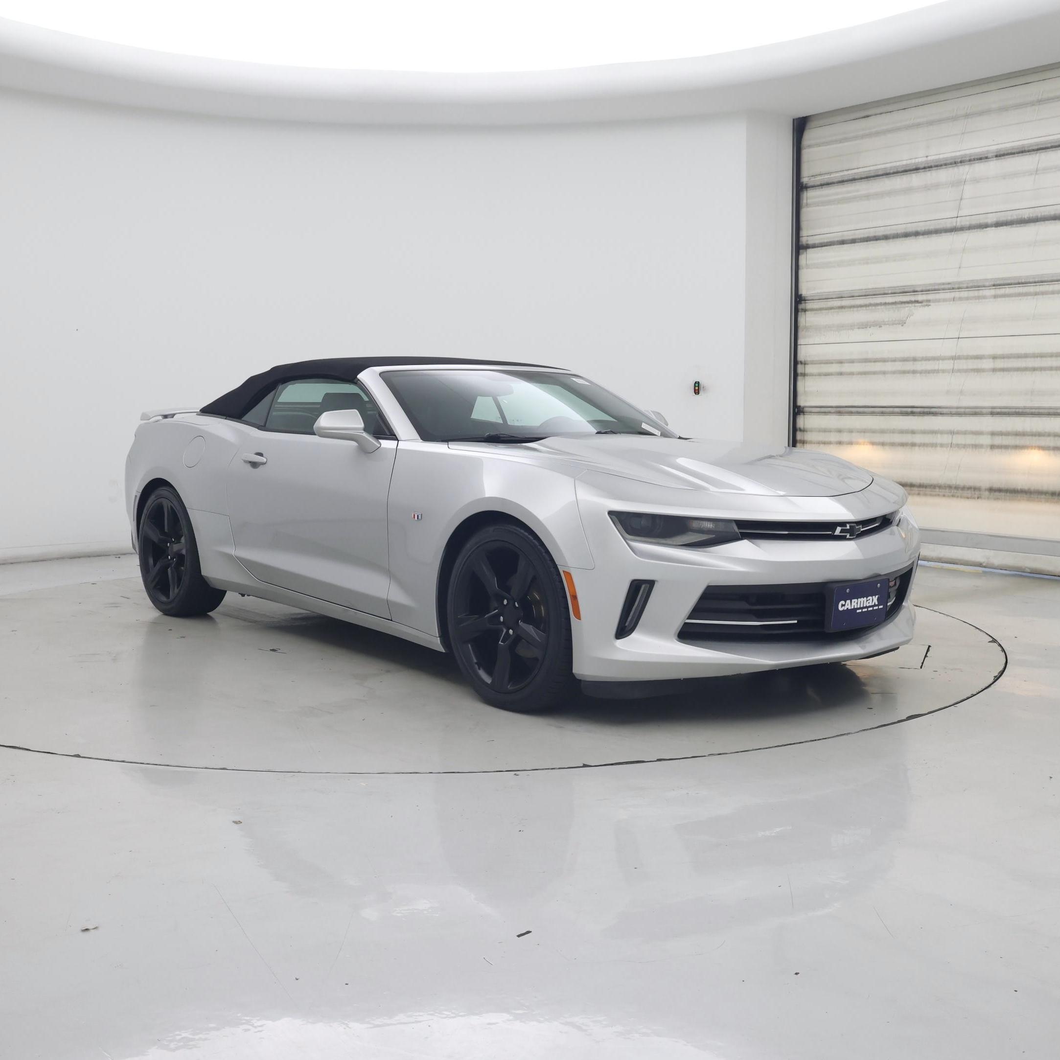 Silver 2018 Chevrolet Camaro 2LT Convertible RWD Convertible Rear-Wheel Drive Automatic