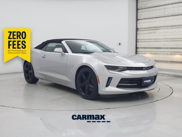 Silver 2018 Chevrolet Camaro 2LT Convertible RWD Convertible Rear-Wheel Drive Automatic