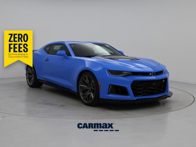 Blue 2022 Chevrolet Camaro Coupe Rear-Wheel Drive Manual