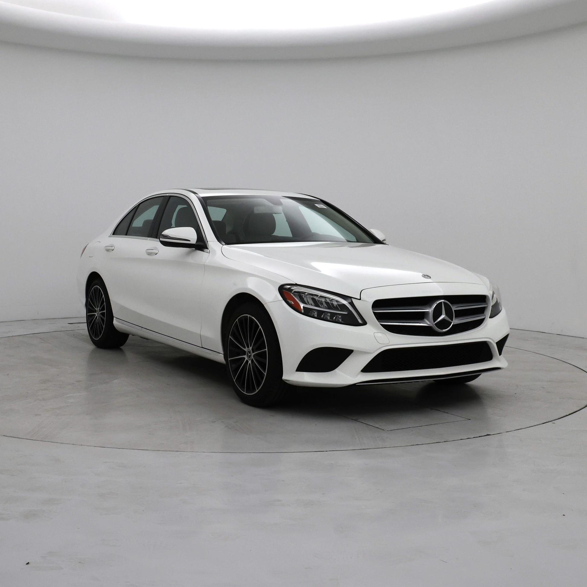 White 2019 Mercedes-Benz C-Class Sedan Rear-Wheel Drive Automatic