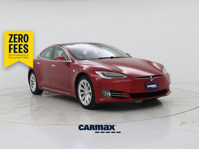 Red 2019 Tesla Model S Sedan All-Wheel Drive Automatic
