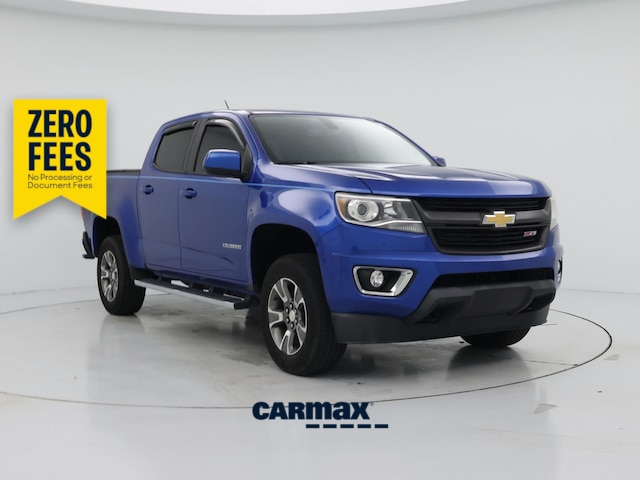 Blue 2018 Chevrolet Colorado Pickup Truck Four-Wheel Drive Automatic