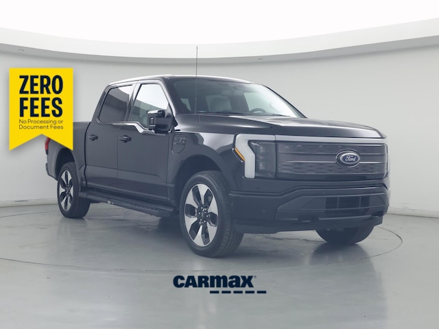 Black 2023 Ford F-150 Lightning Pickup Truck All-Wheel Drive Automatic