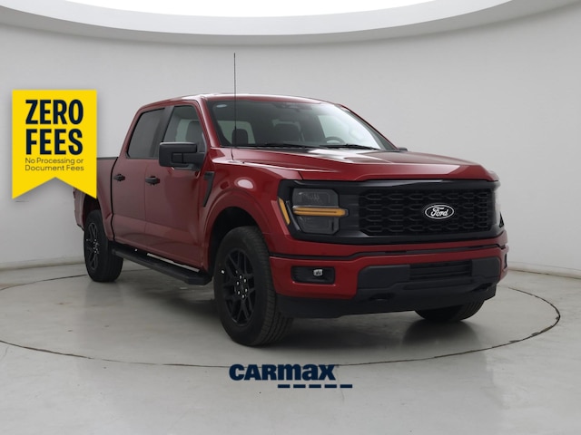 Red 2024 Ford F-150 Pickup Truck Four-Wheel Drive Automatic