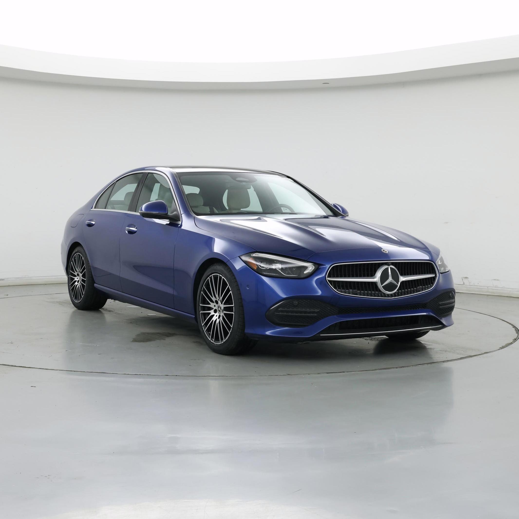 Blue 2022 Mercedes-Benz C-Class Sedan All-Wheel Drive Automatic
