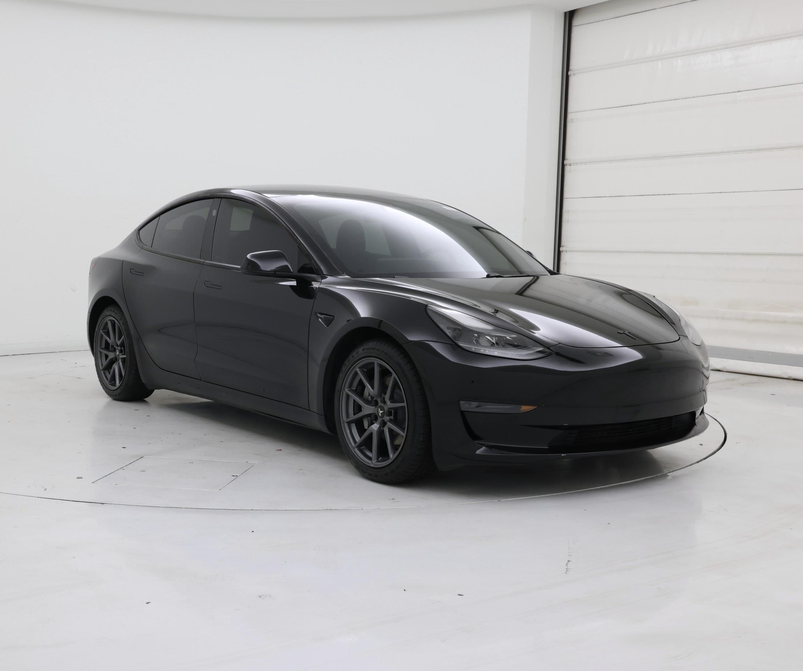 Black 2021 Tesla Model 3 Sedan Rear-Wheel Drive Automatic