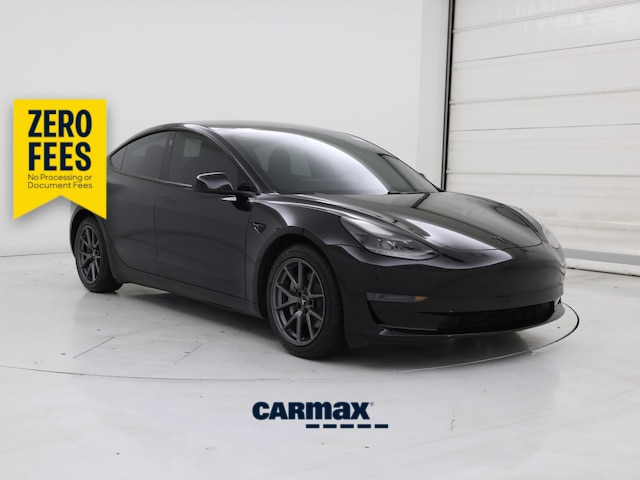 Black 2021 Tesla Model 3 Sedan Rear-Wheel Drive Automatic