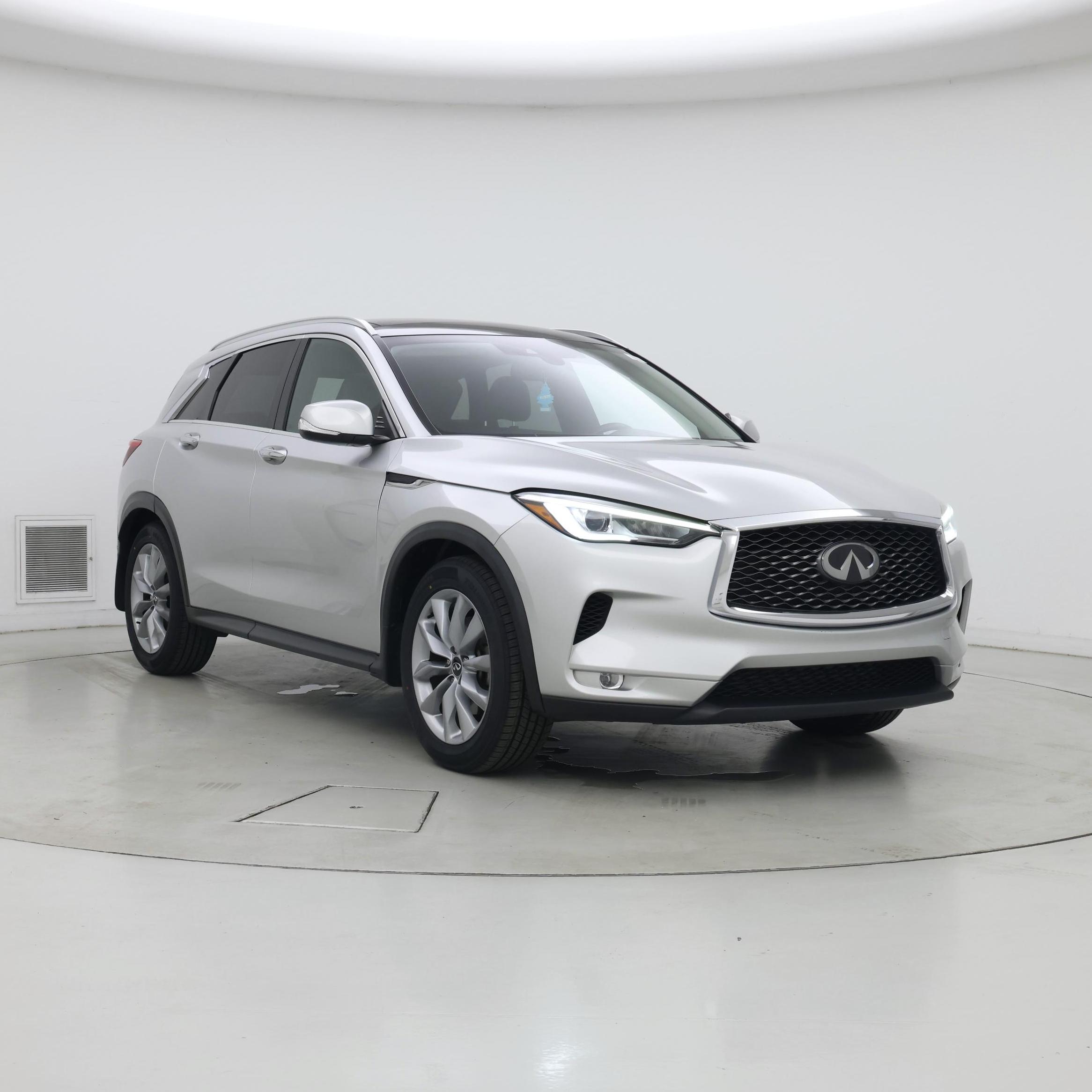Silver 2021 INFINITI QX50 Luxe FWD SUV / Crossover Front-Wheel Drive Automatic