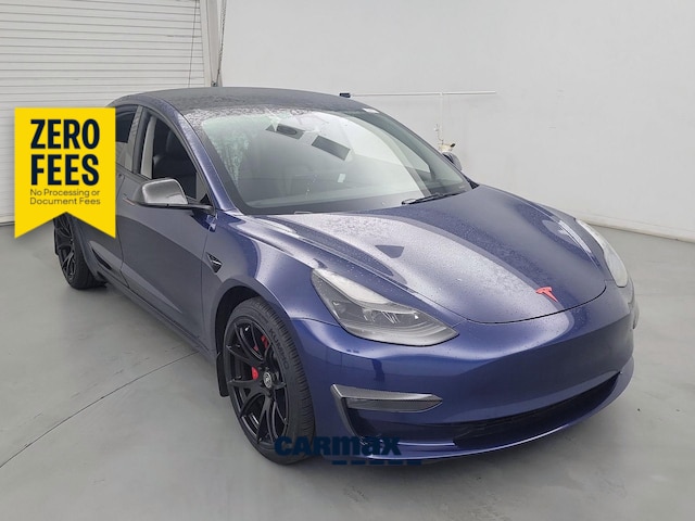 Blue 2023 Tesla Model 3 Performance AWD Sedan All-Wheel Drive Automatic