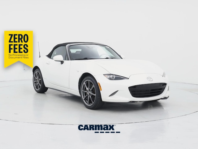 White 2019 Mazda MX-5 Miata Grand Touring RWD Convertible Rear-Wheel Drive Automatic