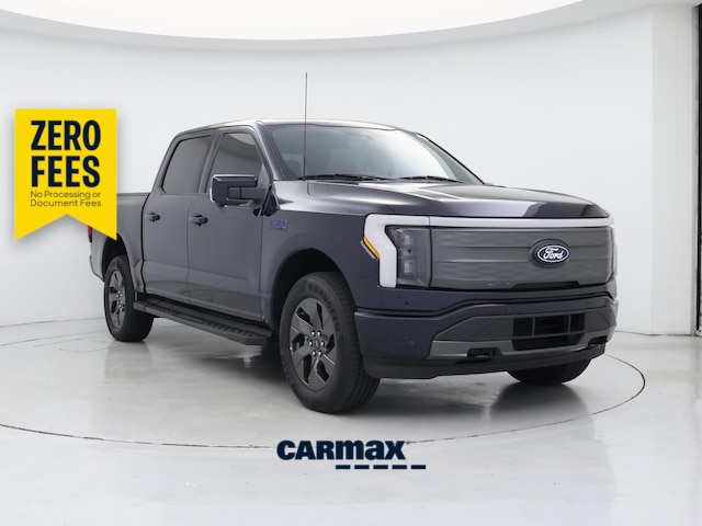 Black 2024 Ford F-150 Lightning Pickup Truck All-Wheel Drive Automatic