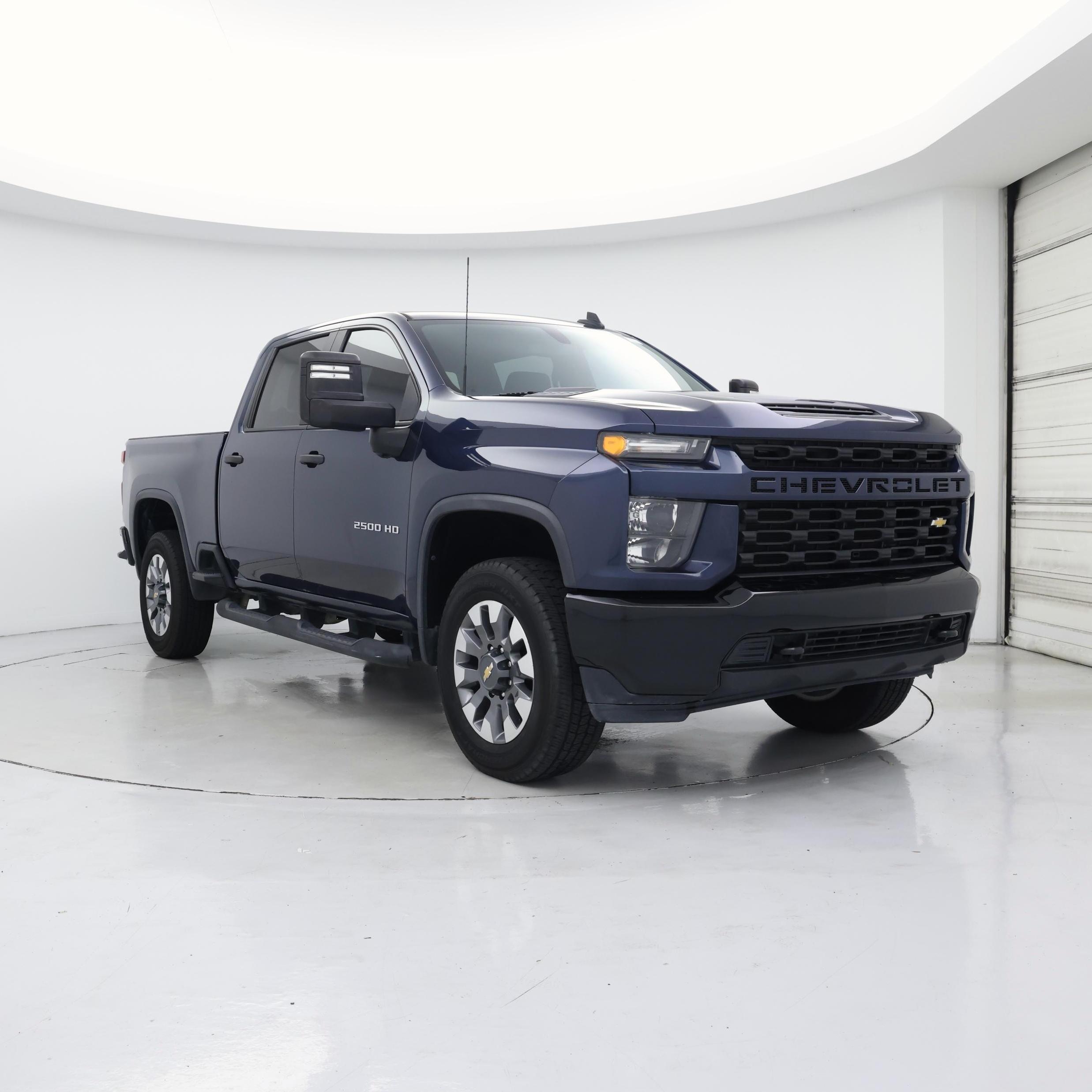 Blue 2022 Chevrolet Silverado 2500HD Pickup Truck Four-Wheel Drive Automatic