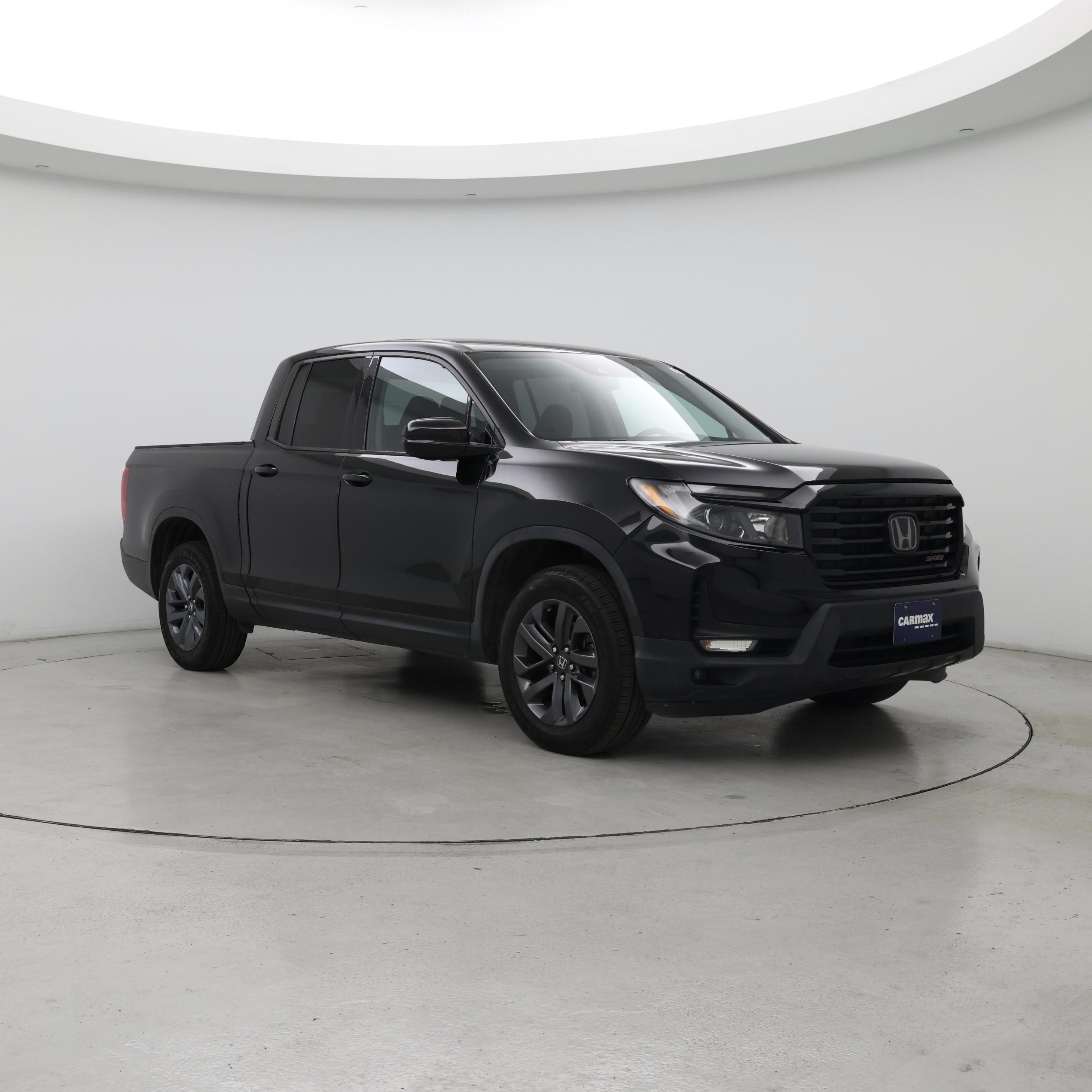 Black 2021 Honda Ridgeline Pickup Truck All-Wheel Drive Automatic