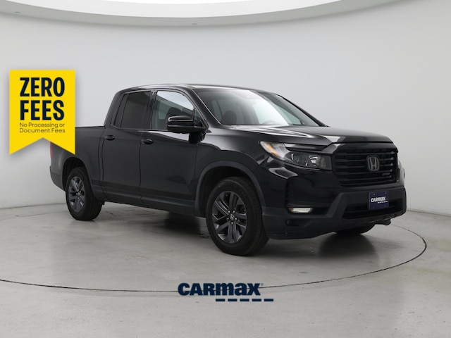 Black 2021 Honda Ridgeline Pickup Truck All-Wheel Drive Automatic