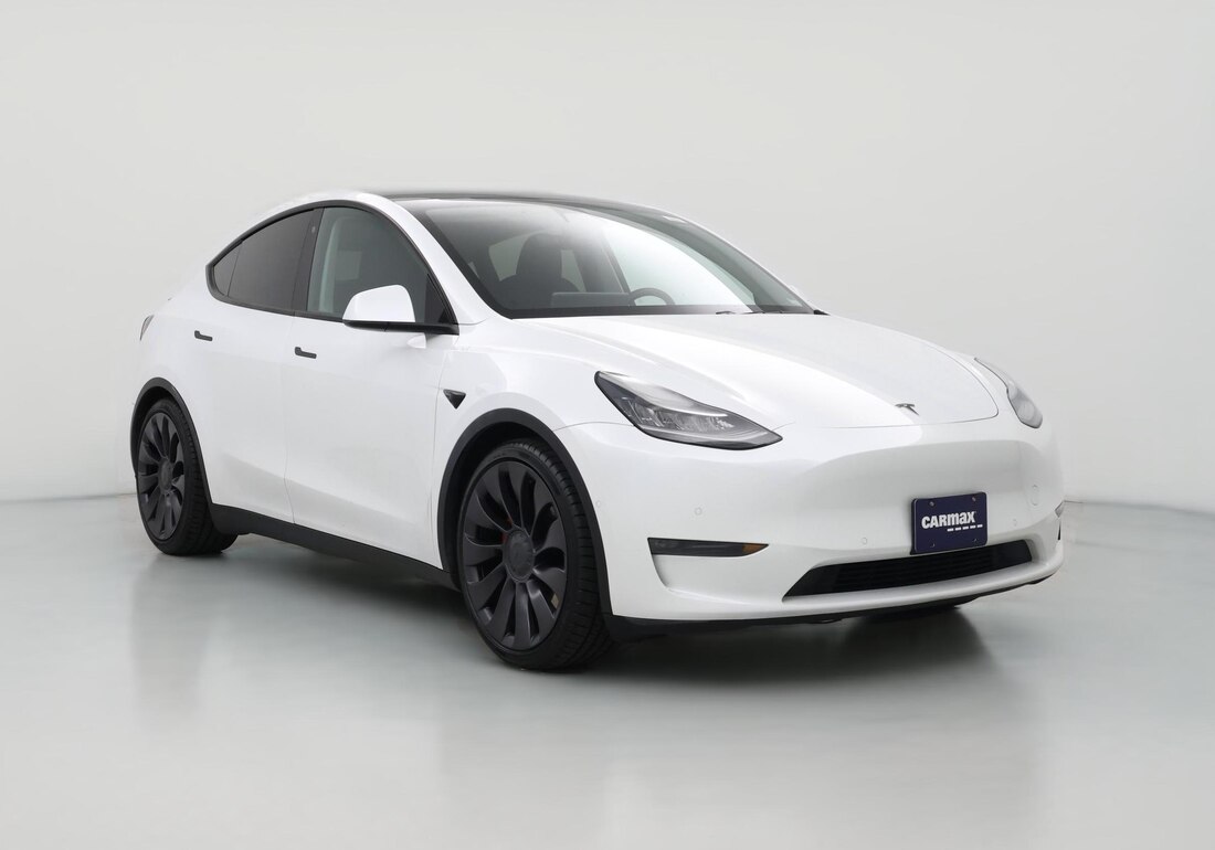 2020 Tesla Model Y Performance Upgrades in White — CarMax photo