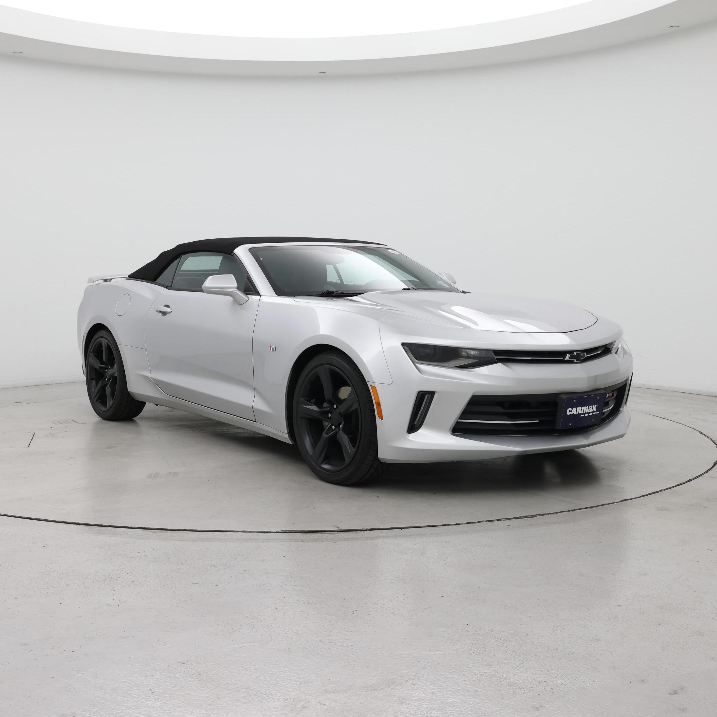 Silver 2018 Chevrolet Camaro Convertible Rear-Wheel Drive Automatic