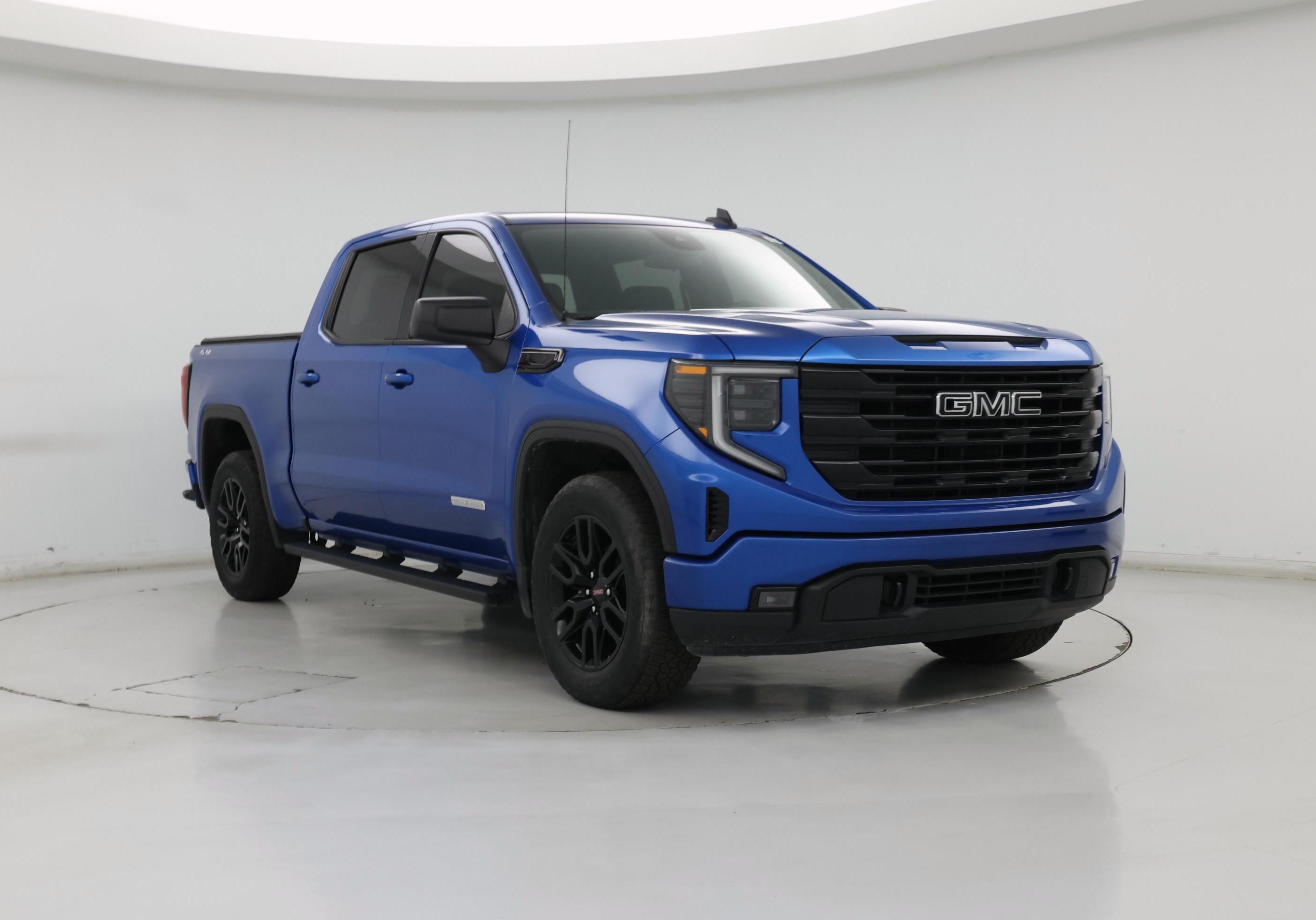 Blue 2024 GMC Sierra 1500 Elevation Standard Crew Cab 4WD Pickup Truck Four-Wheel Drive Automatic