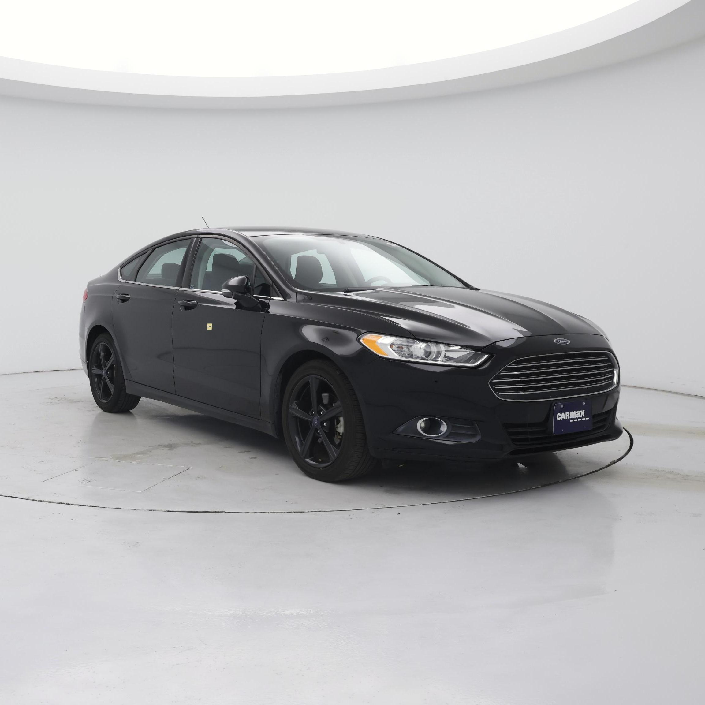 Black 2016 Ford Fusion Sedan Front-Wheel Drive Automatic