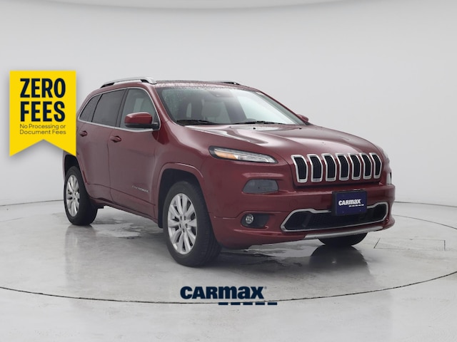 Red 2017 Jeep Cherokee Overland 4WD SUV / Crossover Four-Wheel Drive Automatic