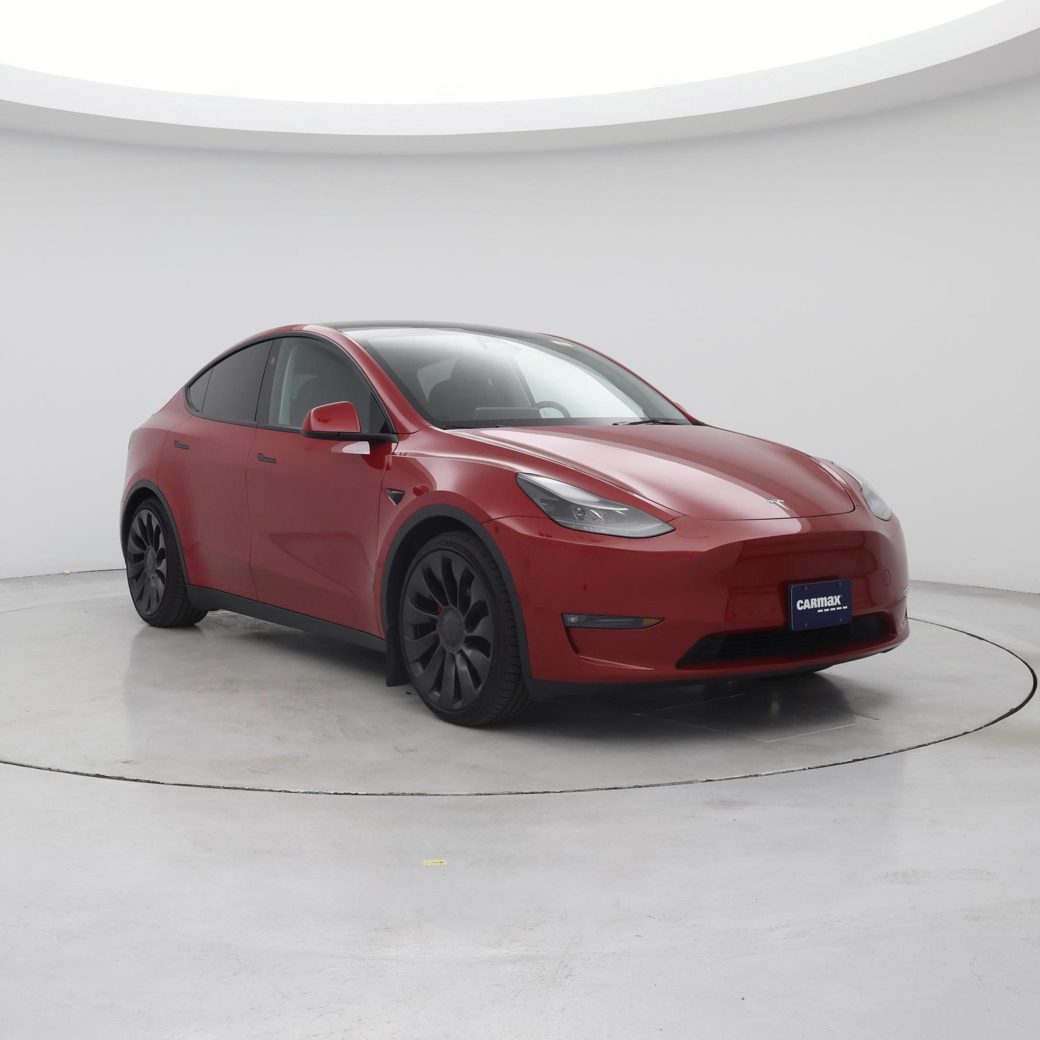 Red 2023 Tesla Model Y SUV / Crossover All-Wheel Drive Automatic