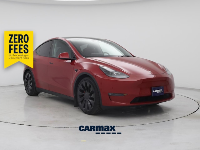 Red 2023 Tesla Model Y SUV / Crossover All-Wheel Drive Automatic