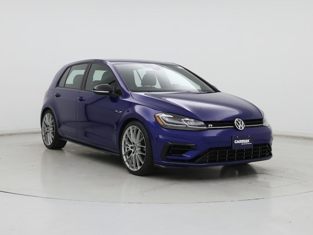 Blue 2019 Volkswagen Golf R AWD Hatchback All-Wheel Drive Manual
