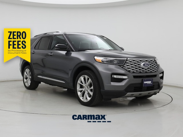 Gray 2021 Ford Explorer Hybrid Platinum AWD SUV / Crossover All-Wheel Drive Automatic